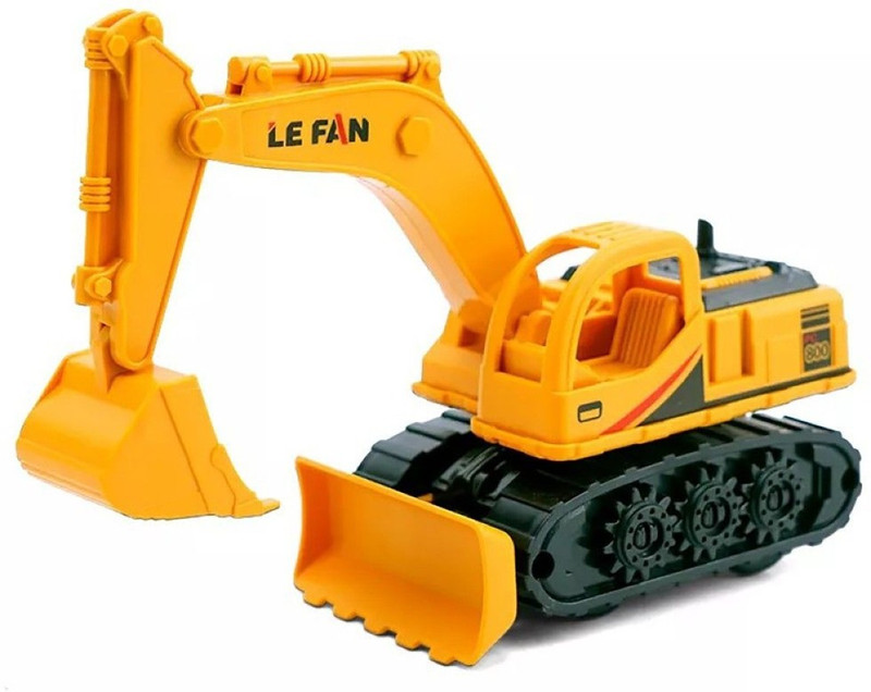 RUTSHRA Plastic Jcb Toy Excavator Bulldozer Toy RSH(Yellow, Pack of: 1)