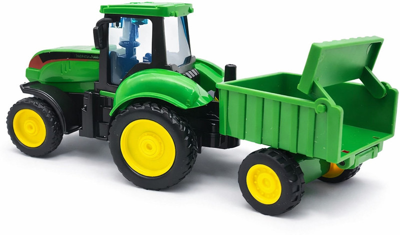 RAHI NEST Kids Farm Tractor Toy with Trailer | 15cm Mini Tractor Trolley(Multicolor, Pack of: 1)