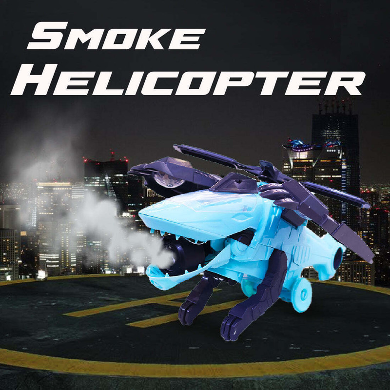 Toy Bharat Toybharat Light & Smoke Bump N Go Helicopter|Electronic Toys|Robot toy for Kids(Multicolor, Pack of: 1)