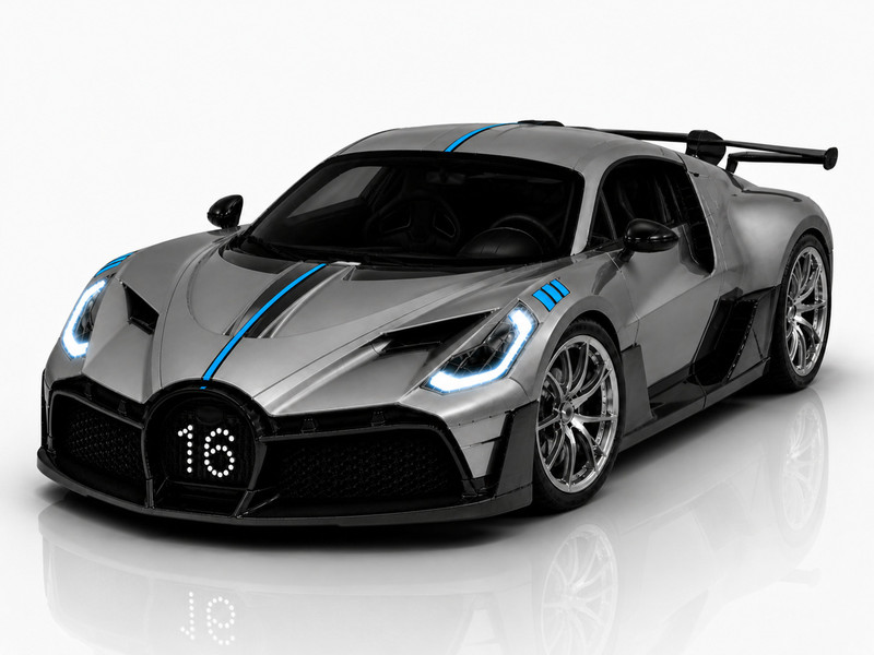 yumyra Scale 1:36 Bugatti Alloy Die Cast Toy Car with Pull Back & Light Sound(Grey, Pack of: 1)