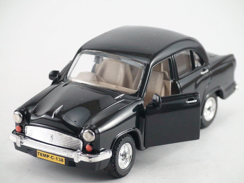 zokato Ambassador Car 13.3 X 5.3 X 5 cm, Weight:100gms(RED)(Red, Pack of: 1)