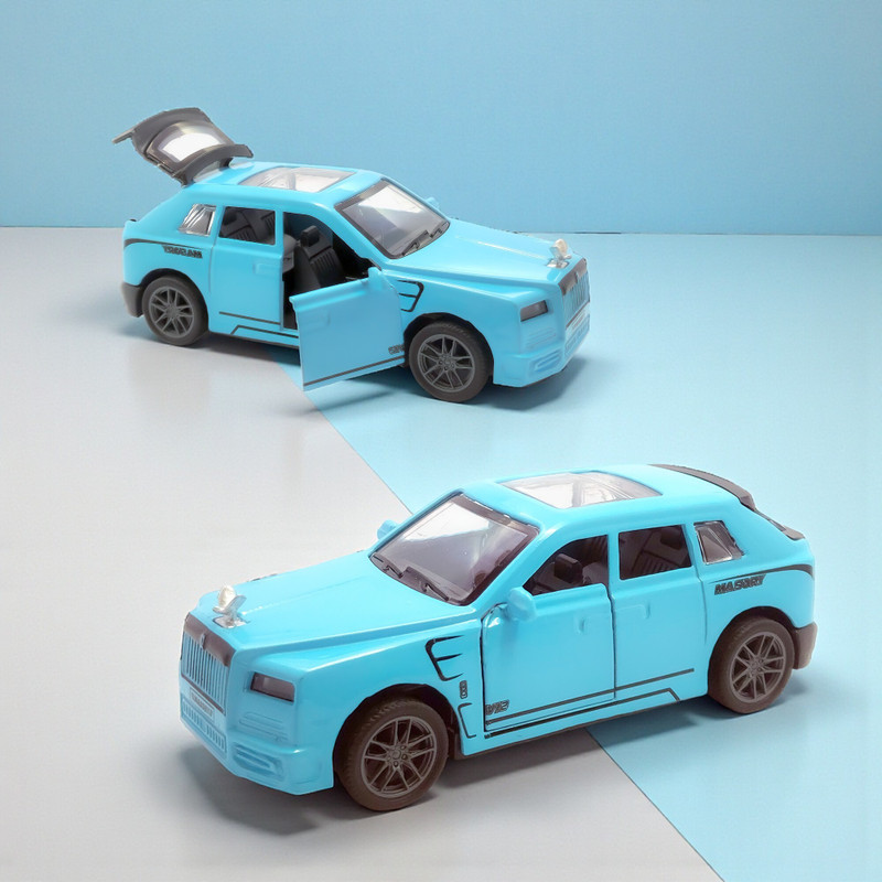 The Flyer's Bay 1:32 Scale DieCast Metal Pull-Back and Openable Doors Rolls-Royce Cullinan(SKY BLUE, Pack of: 1)