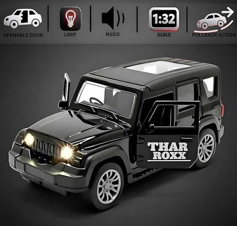 Mukul Die-Cast Metal Thar Model Car | Openable Doors(Multicolor, Pack of: 1)