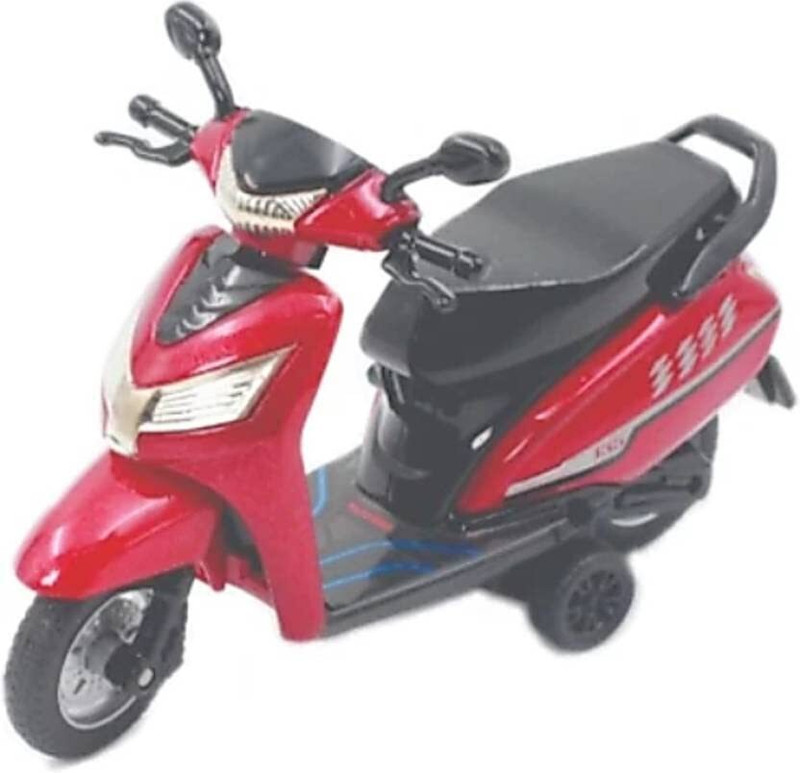 AR KIDS TOYS Bestiva Scooty Toys - Pull Back Action- Rear Wheel Suspension Moves - Seat Opens(Multicolor)