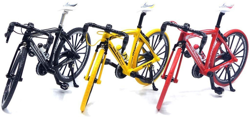 Bestie Toys Bicycle Model Mountain Bike Toy Racing Toy 1:10 Simulation(Multicolor, Pack of: 3)