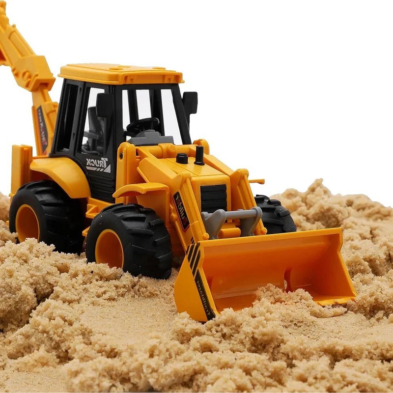 Plus Shine Heavy Duty Bulldozer, Dumper JCB Vehicle Friction-Powered Front Loader Truck Toy(Yellow, Pack of: 1)