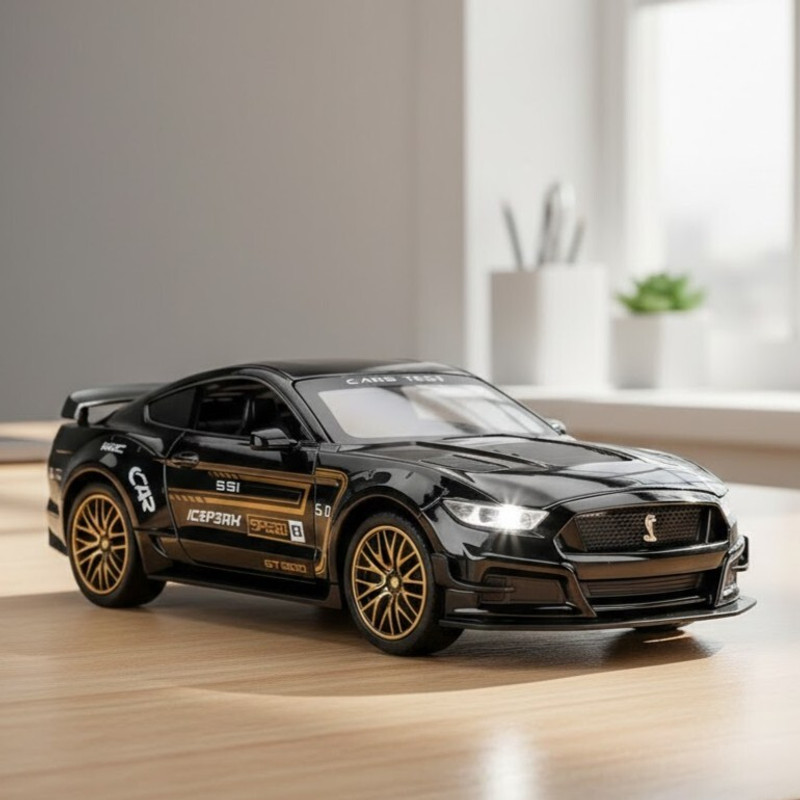 GKNEX Ford GT500 Mini Diecast Model Car with LED Lights & Sound Effects(Multicolor, Pack of: 1)