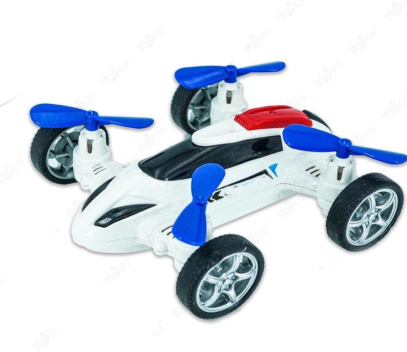 SHALAFI Friction Powered Realistic Moving Fans 4 Rotors with Blades Drone Flying Car Toy(Multicolor, Pack of: 1)