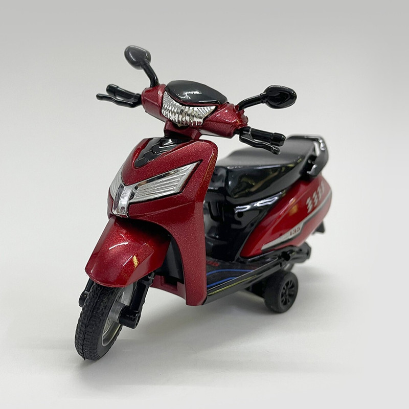 HANAL Activa Scooty with Pull-Back Action Toy for Kids (Random Color will be provided)(Red, Blue, Silver, Pack of: 1)