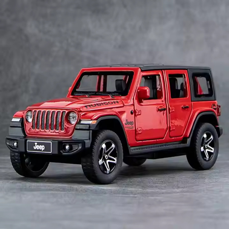 Glenston Wrangler Rubicon jeep Alloy Car Model Diecast Metal Off-road Vehicle(Multicolor, Pack of: 1)
