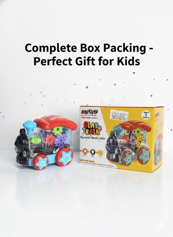 Toybuzz Transparent Gear Engine Toy Moving Gears, Lights & Fun Sounds (Perfact For Kids)(Multicolor, Pack of: 1)