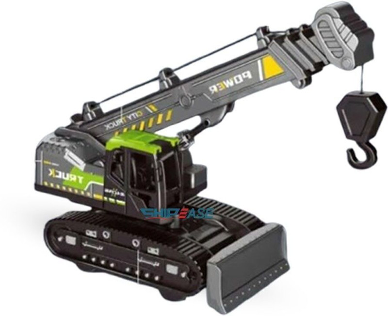 scholarly Friction Powered Excavator Crane Toy Bulldozer JCB Construction Truck for Kids(Multicolor, Pack of: 1)