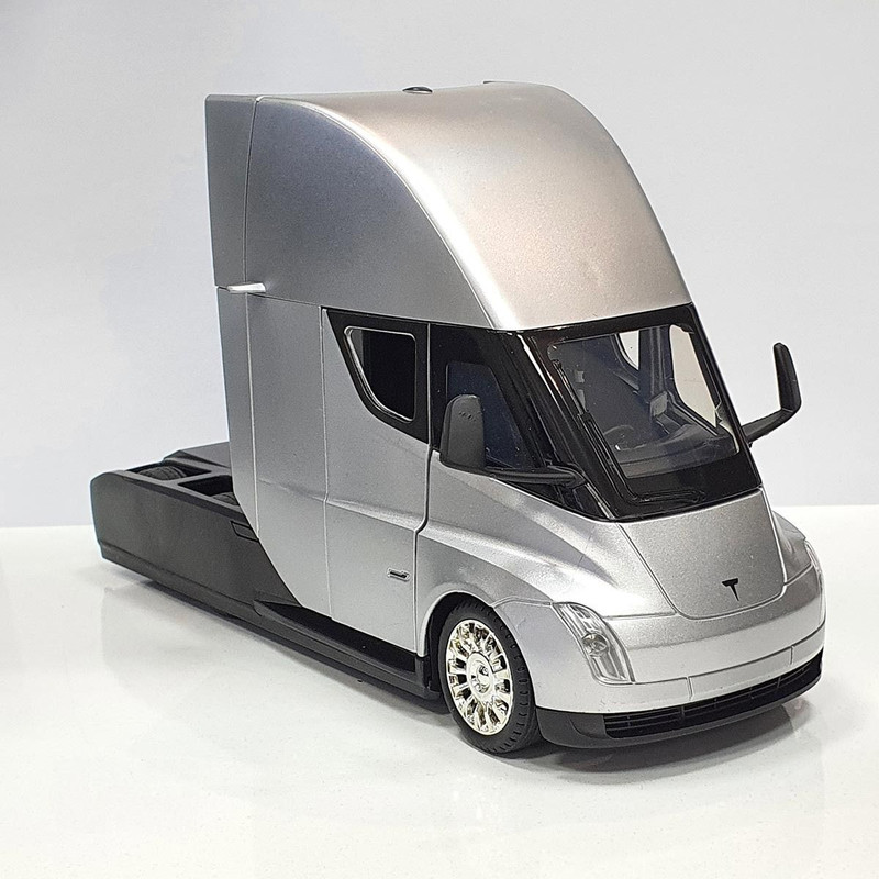 Arizuul NEW Tesla Toy Truck Semi Truck Head Toy Car With Sound And Light(Silver, Pack of: 1)
