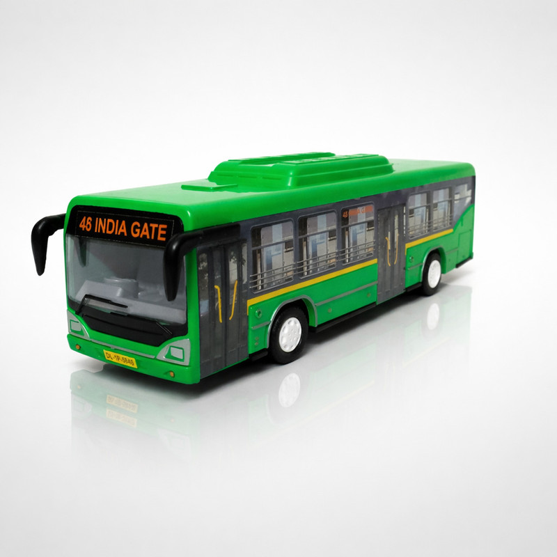 Meetul Enterprise Push & Go Low Floor Toy Bus For Kids(Multicolor, Pack of: 1)