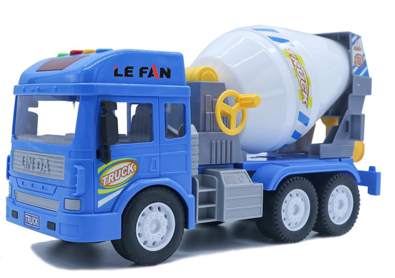 TOYTOT Kids Construction Truck Toy Cement Mixer with Moving Drum Plastic Vehicle(Multicolor, Pack of: 1)