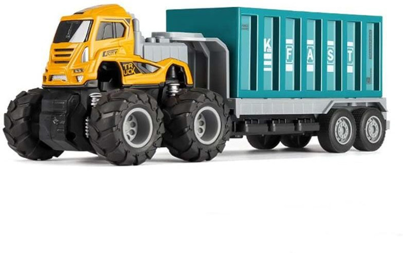 DIKUJI ENTERPRISE KLX 1:43 Model Truck Dumper Cars Alloy Vehicles Transport Diecast Toy Truck(Yellow, Blue, Pack of: 1)