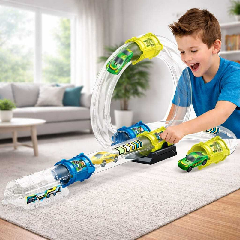 KinderTales Pipe Racing Track is a (IND*87985)multicolour play set(Multicolor)