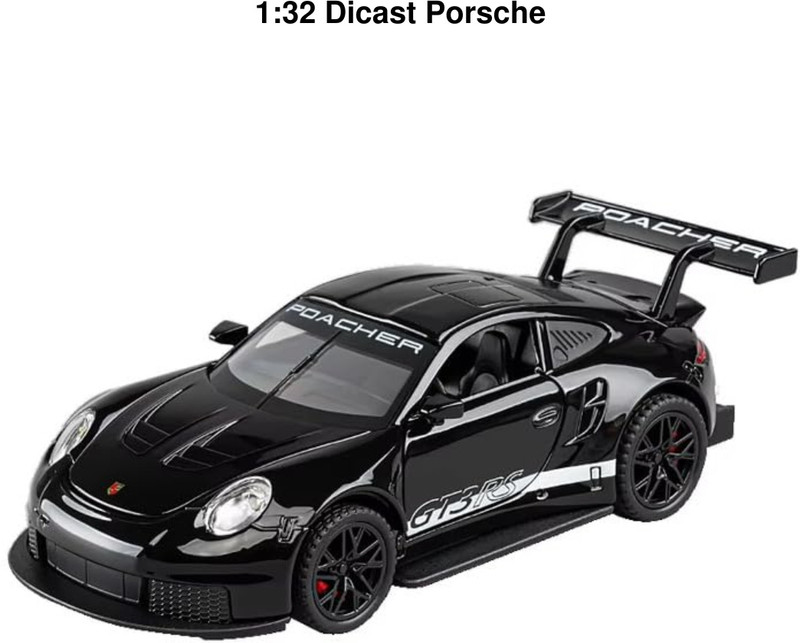 Arizuul Miniature Masterpiece: 1:32 Porsche 911 GT3 RS Die-Cast Toy Car(Purple, Blue, Black, Pack of: 1)