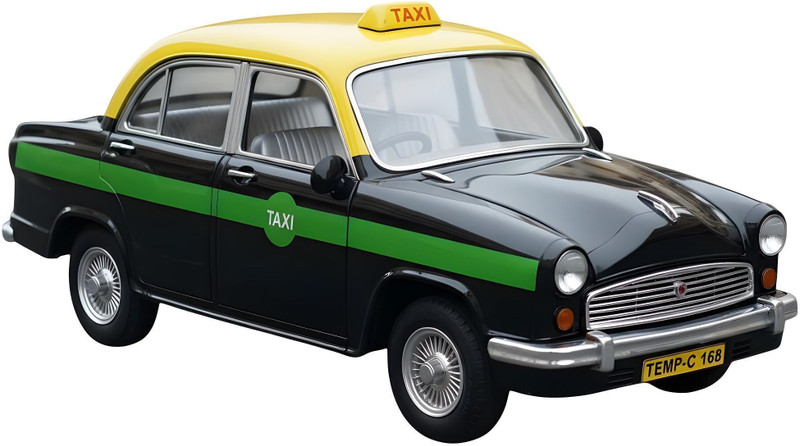 TINCHBAY Classic Ambassador Taxi Toy – Vintage Pull Back Die-Cast Car for Kids(Multicolor, Pack of: 1)