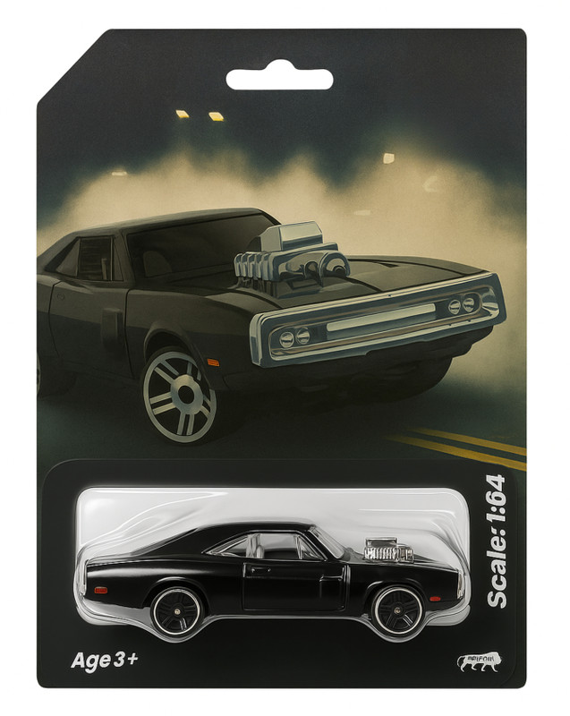 Arizuul 1:64 Mini dodge challenger 1970 Toy Car Fast And Furious Toy Cars Diecast Cars(Black, Red, Blue, Pack of: 1)