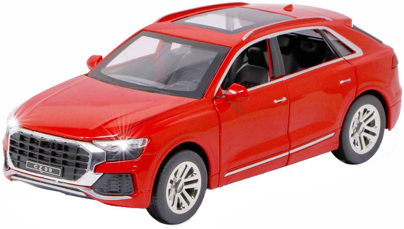 DEZICON ECOM 1:32 Die Cast Model Car Alloy Metal Q8 Car for Kids Sound Light Pull Back Truck(Multicolor, Pack of: 1)