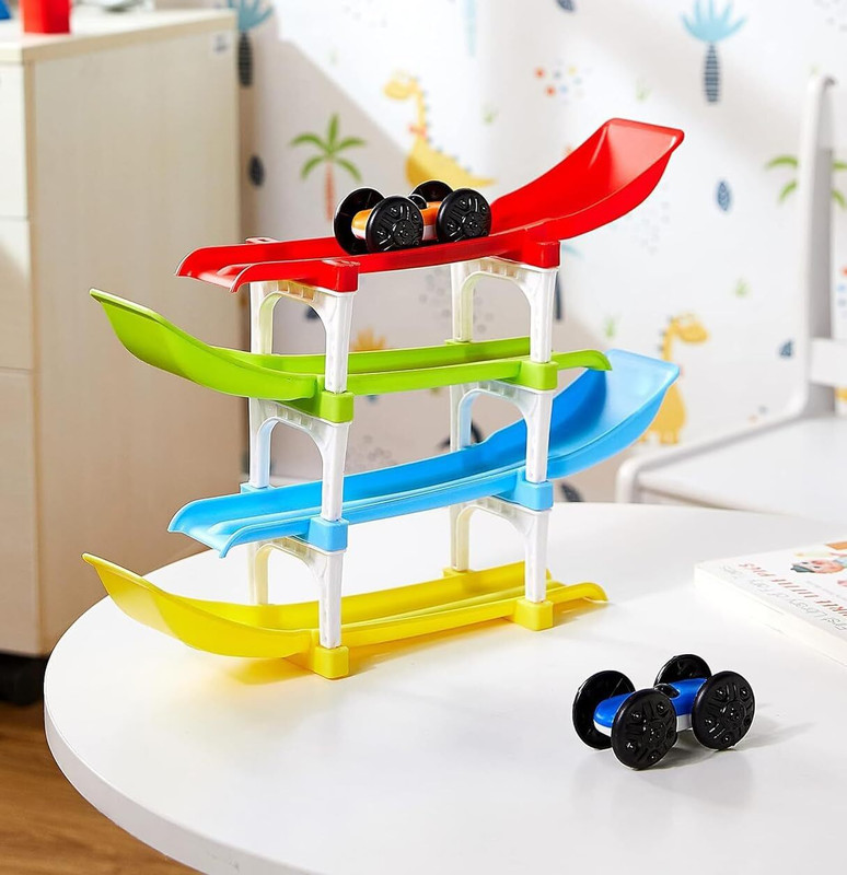Dorytoys Colorful Plastic Ramp Track Toy for Children(Multicolor)