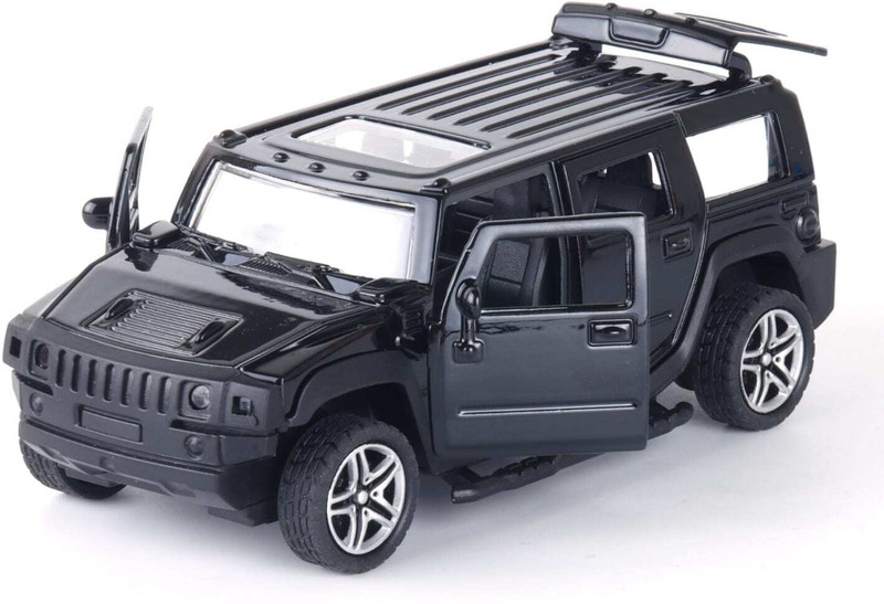frendo Metal Die-Cast Car 3-Way Opening Doors Pull-Back & Go Action- Humm Black(Black, Pack of: 1)