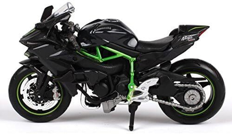 Maisto 1/18 Kawasaki Ninja H2 R - 4.5 inch(Black, Pack of: 1)