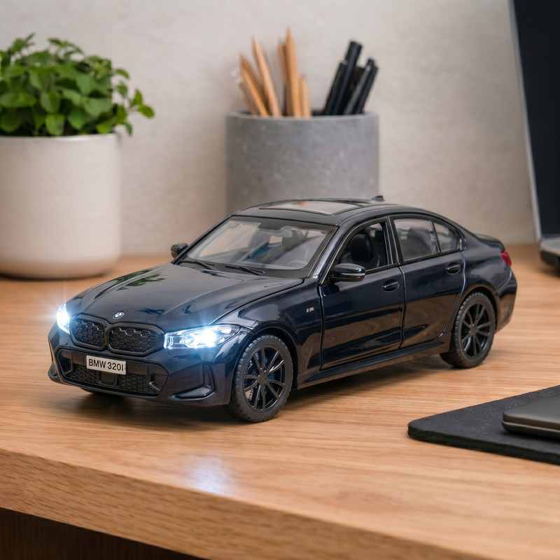 Ragiluxe Metal Toy Car 1:32 BMW Diecast with Openable Doors for Kids 320i(Multicolor, Pack of: 1)