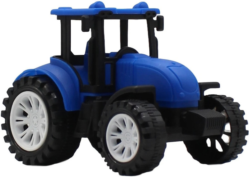 KBS HUB KBS Medium Friction Powered Farm Tractor Engine Toy & Toddlers/Boys & Girls(Blue, Pack of: 1)