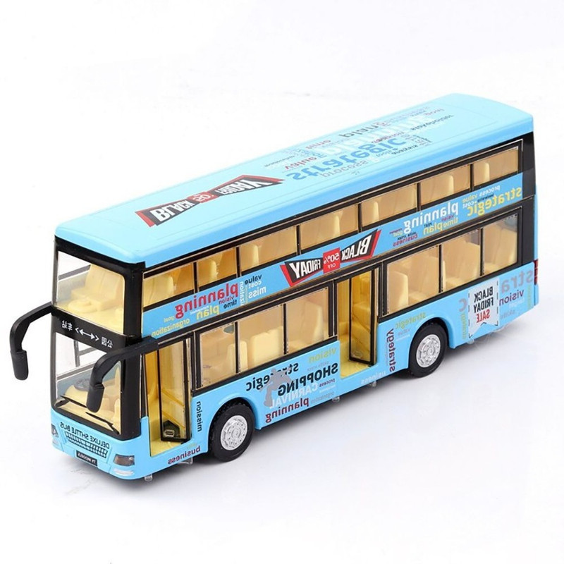COELON Diecast Metal Alloy London double decker-CE22(Blue, Pack of: 1)