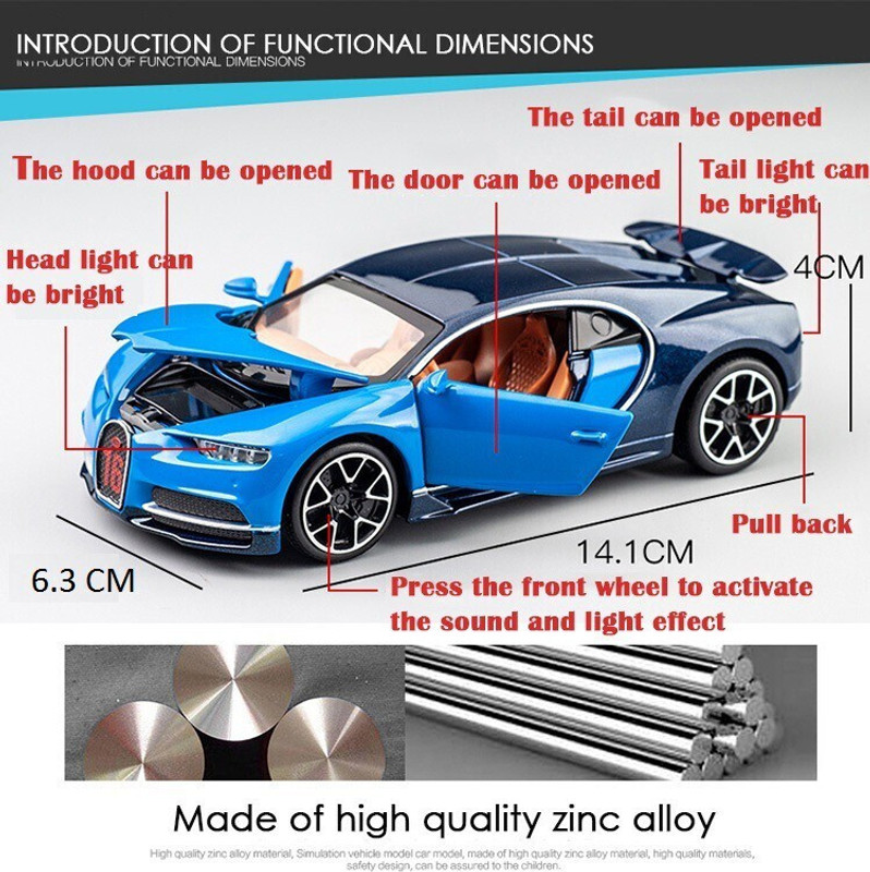 JRCLUB 1:32 Scale Die-cast Metal Model GT Pull Back Car for Boys Girls(Multicolor, Pack of: 1)