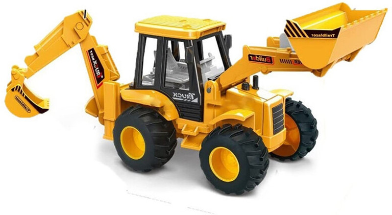 DARVICE Unbreakable Excavator Construction Toy Bulldozer Loader Truck Vehicles for Kids(Yellow, Pack of: 1)