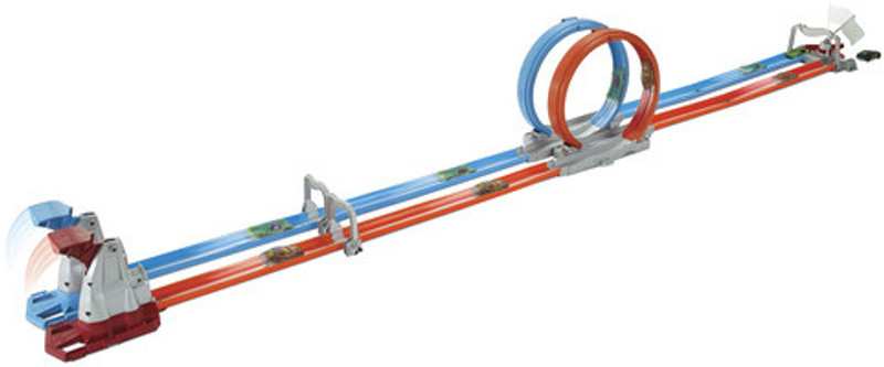 HOT WHEELS Double Loop Dash Playset(Multicolor)