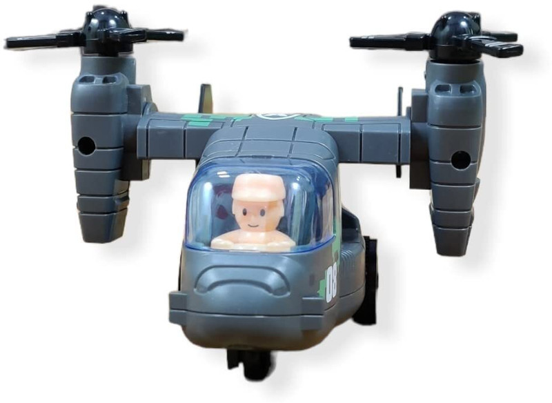 arthasya Military Osprey transport Simulation Model helicopter Toy(Multicolor)