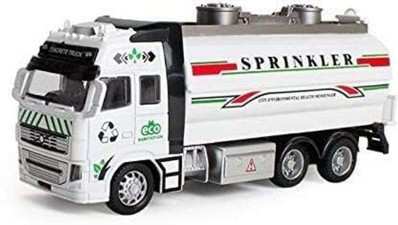 Myrra Truck Diecast City Sanitation Water Tanker Truck with Light and Sound Toy(Multicolor, Pack of: 1)