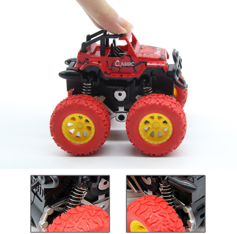 blue seed Mini Off-Road Vehicle Stunt Car Action Toys Mini Monster Truck Enjoy Sports Toys(Multicolor, Pack of: 1)