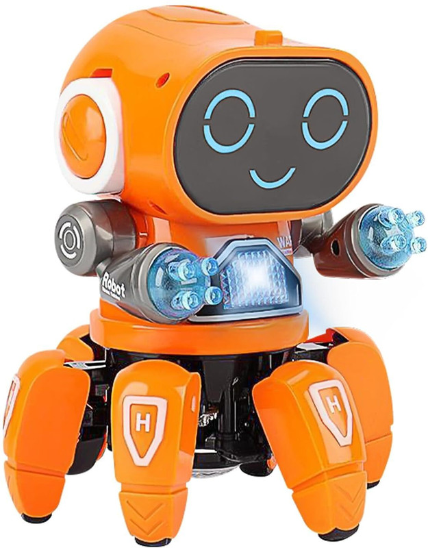 KIDDOVATE Dancing Singing Robot Toy with Colorful Light ,Music and Walking Action for Kids(Multicolor, Pack of: 1)