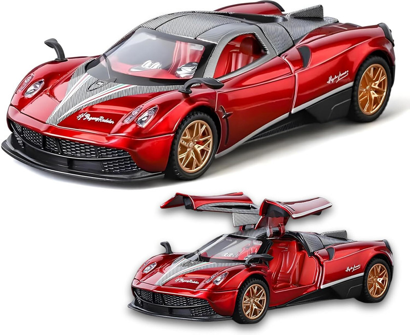 Toybot 1:32 Die-Cast Pagani Huayra Dinastia Toy Car - Openable Door & Hood Metal Body(Red)