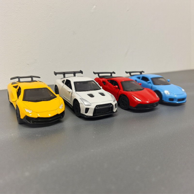 SHARMABROTHER Toy Cars 4-Pack, Set of 4 Die Cast 1;64 Scale Vehicle(MINI METAL CAR, Pack of: 4)