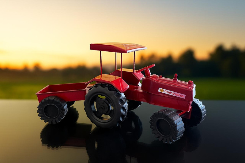 CraftedRoots UNIQUE Tractor Trolley Toys For Kids(Green, Red, Blue, Pack of: 1)