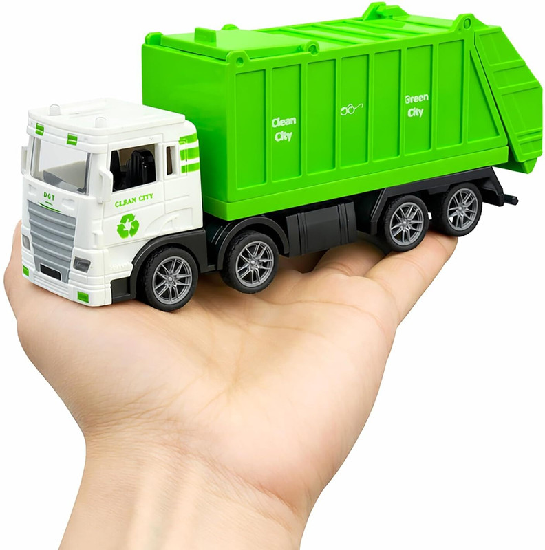Kids creation City Sanitation 8 Wheel Truck Toy for Kids - Friction Powered Garbage Dumper Toy(Multicolor)