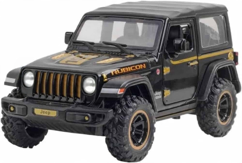 Toya Premium Metal Car Toy (Jeep Wrangler 1941) with Openable Doors For Kids(Black, Pack of: 1)