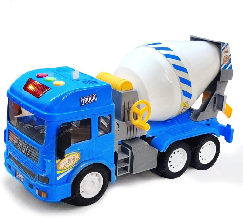 nilkanth FunBlast Cement Mixer Truck Toy(Multicolor)