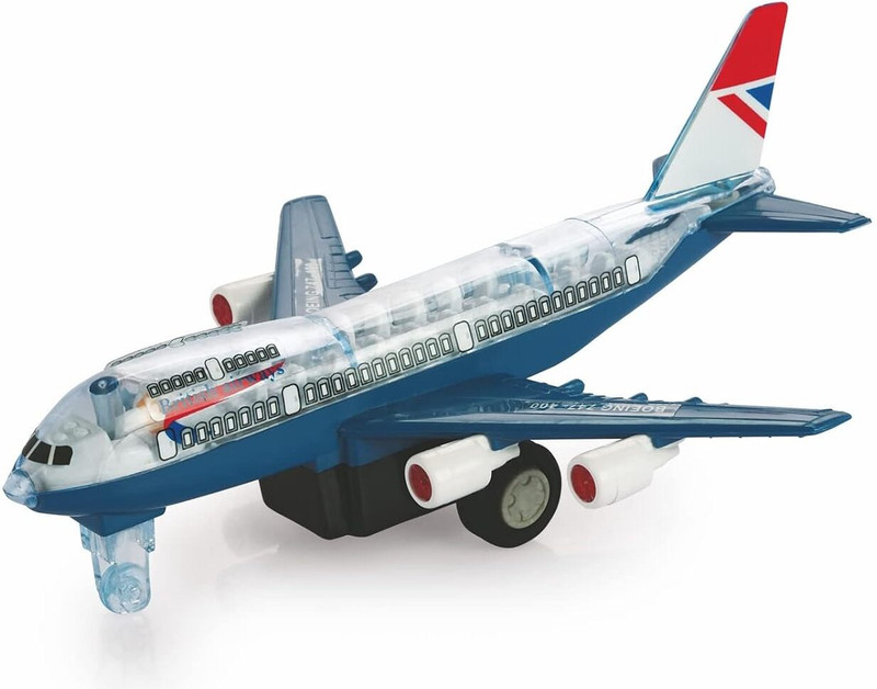 Toyterra DX Jumbo 747 Airplane Pullback Toy (Colour May Vary)(Multicolor, Pack of: 1)