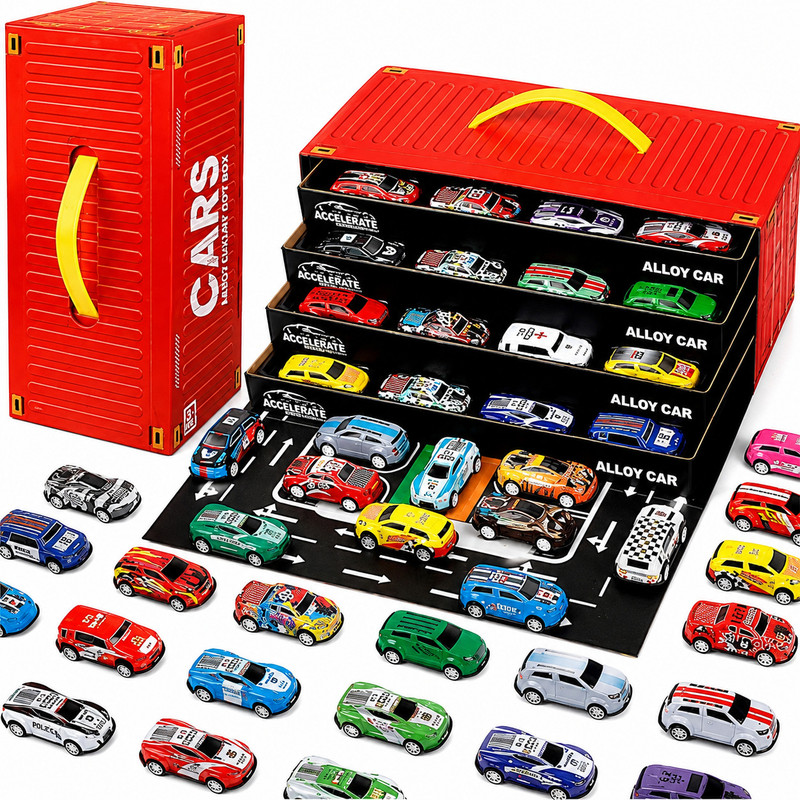 pranzo 48 Pcs Mini Alloy Die Cast Pull Back Cars Set(Multicolor, Pack of: 1)