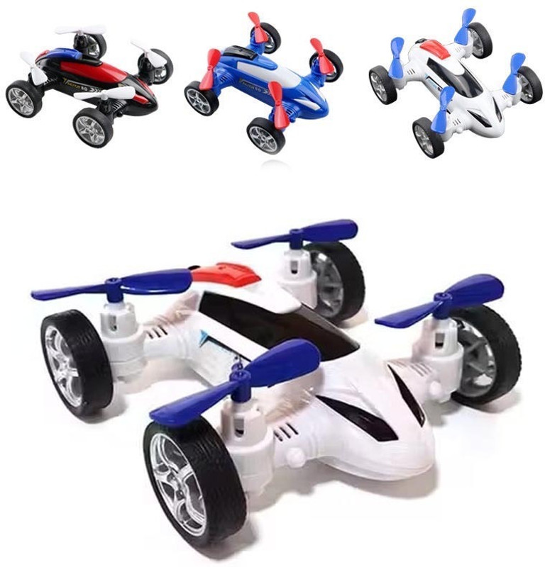 Plus Shine Drone Car Toy 2-in-1 Inertia Toy Function Vehicle Aircraft With Swing Function(Multicolor, Pack of: 1)