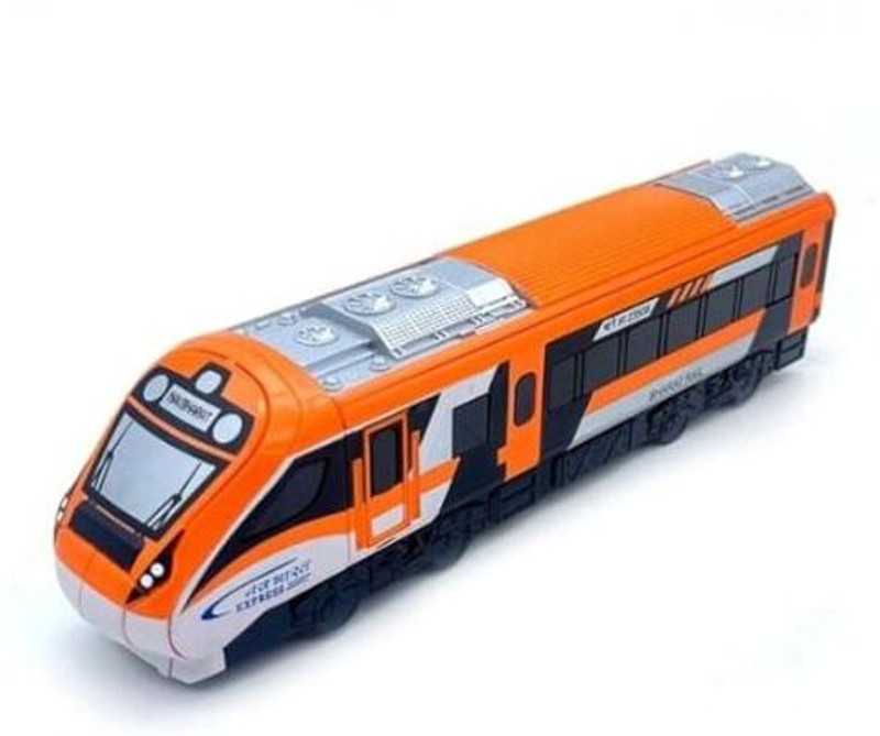 HANAL Vande Bharat Train Toy for Kids with Pull-Back Action(Orange, Pack of: 1)