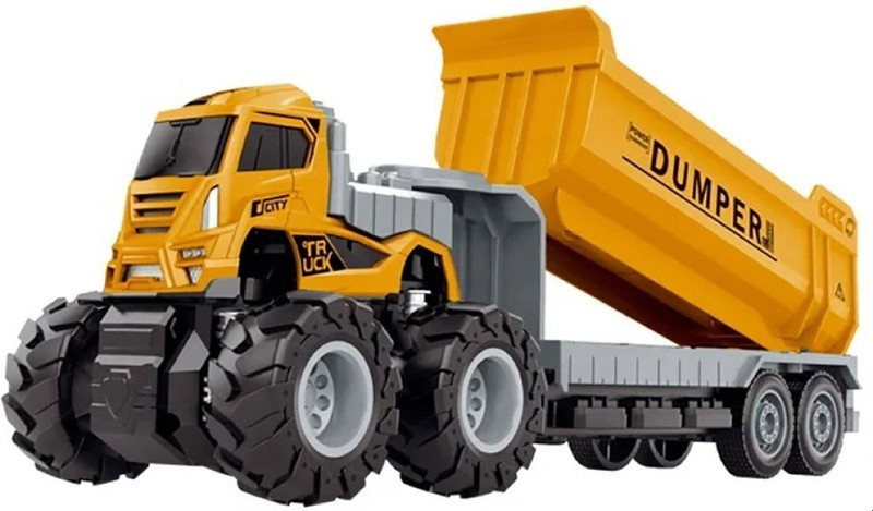 UKAXA Toy Truck Tractor Dumper Truck DE(Yellow, Pack of: 1)