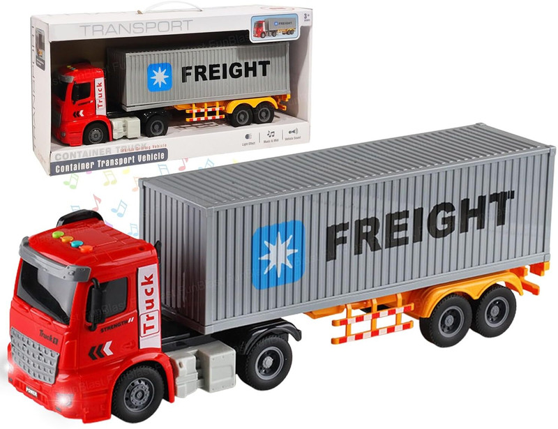 FunBlast Container Truck Toy for Kids - Push & Go Friction Power Container Truck(Multicolor)
